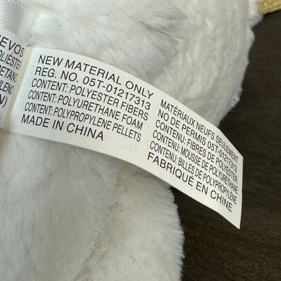 Lambs & Ivy Plush Elephant Jamboree Marshmallow White Gold Stuffed Animal Toy - Picture 12 of 14